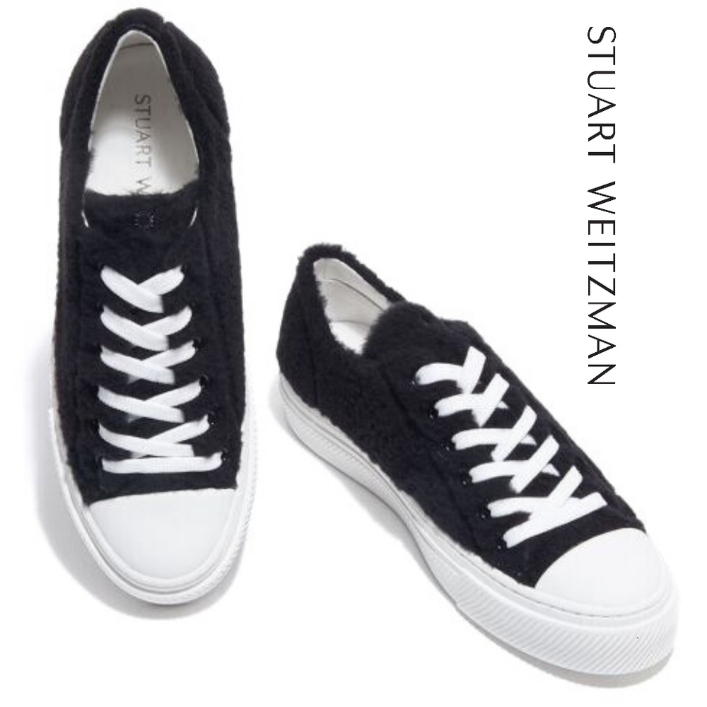 Stuart Weitzman Ollie Chill Black Sneakers Size 7.5 B - Picture 2 of 6
